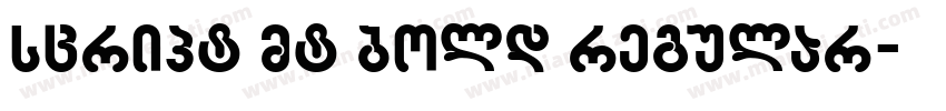 script mt bold regular字体转换